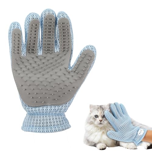 Heclia 2-in-1-Pflegehandschuhe für Hunde und Katzen, 1 Stück, Fünf-Finger-Enthaarungs-Fellentferner-Handschuh, effiziente Bürste für Haarausfall, Massage-Handschuh, mehrere Oberflächen, Fellreiniger Heclia 2-in-1-Pflegehandschuhe für Hunde und Katzen, 1 Stück, Fünf-Finger-Enthaarungs-Fellentferner-Handschuh, effiziente Bürste für Haarausfall, Massage-Handschuh, mehrere Oberflächen, Fellreiniger von Heclia