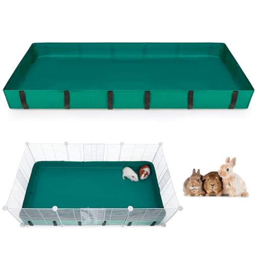Hedgeink Meerschweinchen Käfigeinlage wasserdicht mit Klett – Wiederverwendbare Kaninchen Unterlage mit Tarp-Boden für C&C Käfig, geeignet für Meerschweinchen, Hamster, Kaninchen – ohne Käfig Hedgeink Meerschweinchen Käfigeinlage wasserdicht mit Klett – Wiederverwendbare Kaninchen Unterlage mit Tarp-Boden für C&C Käfig, geeignet für Meerschweinchen, Hamster, Kaninchen – ohne Käfig von Hedgeink