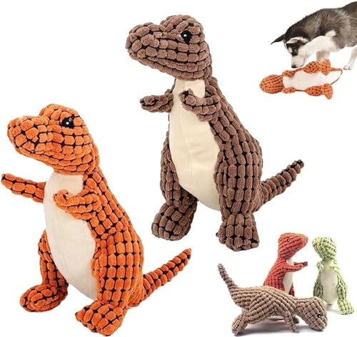 Bissfester, robuster Dino Dotmalls Unzerstörbares, Robustes Dino-Kauspielzeug mit robusten Tiermotiven, schweres Kauspielzeug for Hunde (Color : 2pcs-b) von HeeDz