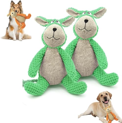 HeeDz Robustrabbit – Entwickelt for Starke Kauer, Robustes Kaninchen-Hundespielzeug, Robustes Kaninchen-Hunde-Kauspielzeug, Robustes Kaninchen-Hunde-Kauspielzeug (Color : 2pcs-b) von HeeDz