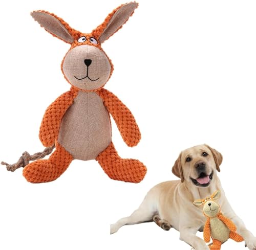 HeeDz Robustrabbit – entworfene schwere Kauspielzeuge, Robustes Kaninchen-Hundespielzeug, Robustrabbit-Hundekauspielzeug, Robustes, unzerstörbares Plüsch-Hundespielzeug (Color : 1pcs-a) von HeeDz