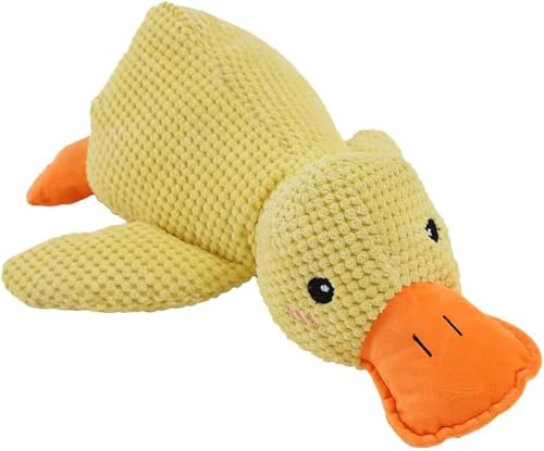 HeeDz The Mellow Dog, The Mellow Dog Beruhigende Ente, Zentric Quack-Quack Duck Hundespielzeug, süße Ente ohne Füllung mit weichem Quietscher (Color : 1pcs-a) von HeeDz