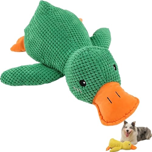 HeeDz The Mellow Dog, The Mellow Dog Beruhigende Ente, Zentric Quack-Quack Duck Hundespielzeug, süße Ente ohne Füllung mit weichem Quietscher (Color : 1pcs-b) von HeeDz