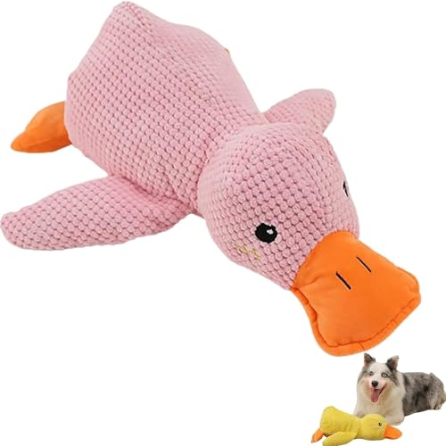 HeeDz The Mellow Dog, The Mellow Dog Beruhigende Ente, Zentric Quack-Quack Duck Hundespielzeug, süße Ente ohne Füllung mit weichem Quietscher (Color : 1pcs-c) von HeeDz