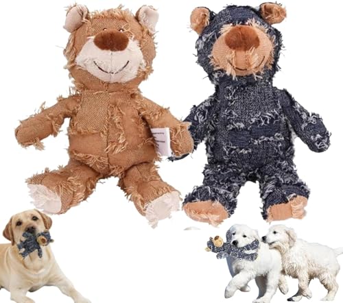 HeeDz Unzerstörbarer Robuster Bär Hundespielzeug Haustiere Boro Robuster Bär Petsboro Robuster Unzerstörbarer Robuster Bär Petsboro Bär (Color : B-2pcs) von HeeDz