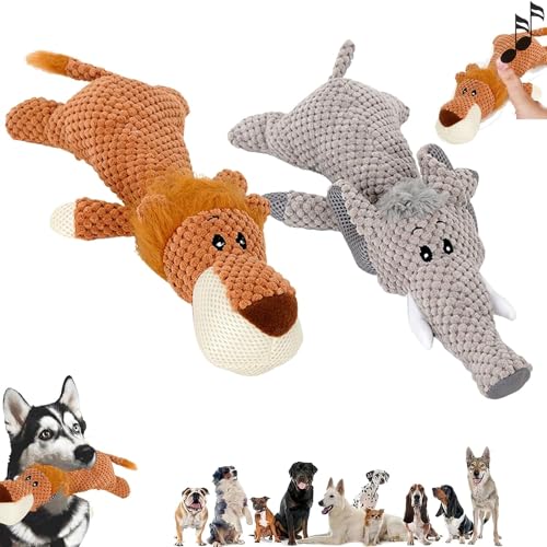 Invincipaw Hundespielzeug Heavy Chewers, Robustanimal – Entwickelt for schwere Kauer, unzerstörbares Hundespielzeug (Color : 2pcs-c) von HeeDz