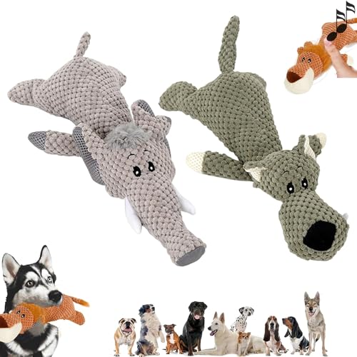 Invincipaw Hundespielzeug for schwere Kauer, Invincipaw-Tiere for schwere Kauer, Kuscheltier-Kauspielzeug for Hunde (Color : 2pcs-a) von HeeDz