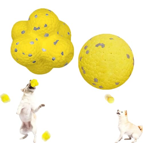 Hehimin Mello-w Dog Calming Ball - The Mello-w Dog Calming Ball, Mello-w Dog Emotional Support Ball, Durable Dog Chew Balls for Aggressive Chewers for Any Size Dog (A+B) von Hehimin