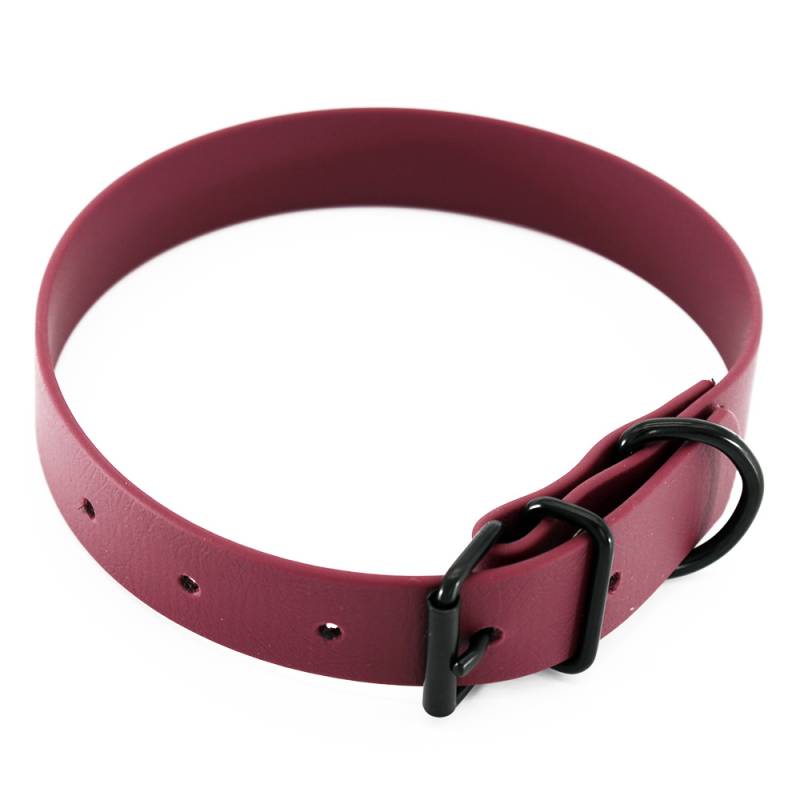 Heim Halsband BioThane, bordeaux - 36 - 44 cm Halsumfang, 25 mm breit von Heim