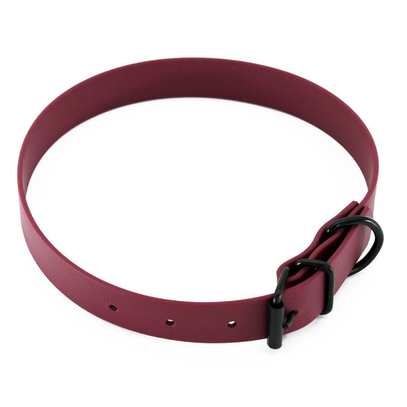 Heim Halsband BioThane, bordeaux - 44 - 54 cm Halsumfang, 25 mm breit von Heim