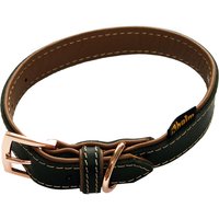 Heim Halsband gefüttert Rosé, schwarz/braun - Halsumfang 29 – 39 cm, B 25 mm (Größe 45) von Heim