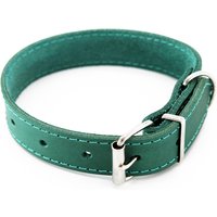 Heim Halsband mit Ziernaht, petrol - Halsumfang 28 - 35 cm, B 25 mm von Heim