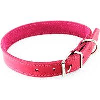 Heim Halsband mit Ziernaht, pink - Halsumfang 44 - 54 cm, B 25 mm von Heim