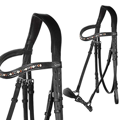 Heinick-Reitsport Trense Soft Hannoveranisch verstellbar Stride Schwarz ~ Bari ~ Vollblut von Heinick-Reitsport