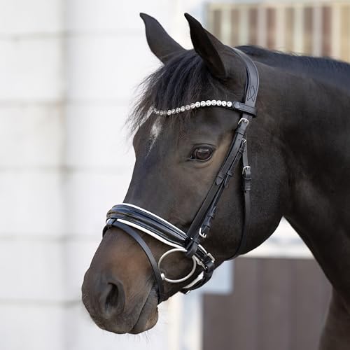 Heinick Trense Selection Lack Schnallen Weiss Schnellwechselsystem ~ Warmblut ~ von Heinick-Reitsport