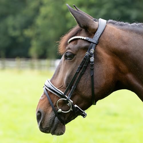 Heinick Trense Zaumhaken Competition Weiß Lack Schnellwechselsystem ~ Warmblut ~ von Heinick-Reitsport