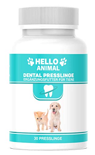 NEU: HelloAnimal DENTAL Presslinge für Hunde und Katzen – Zahnsteinentferner auch für Zwischenräume - Zahnreinigung und Zahnpflege –für Mundgeruch von Hello Animal