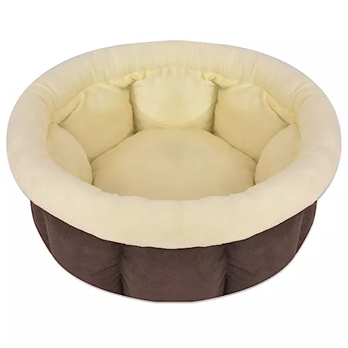 Hundebett 40 cm Durchmesser braun 02_0001584 von Helloshop26