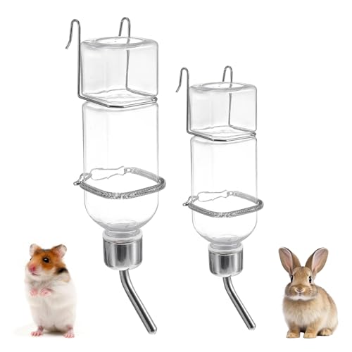 Hängende Haustiere Wasserflaschen, Trinkflasche Kaninchen, Hasen Trinkflasche, Nager Trinkflasche, Kaninchen Wasser Flaschen, Automatischer HaustiereWasserflaschen, Für Kaninchen, Hamster von Helweet