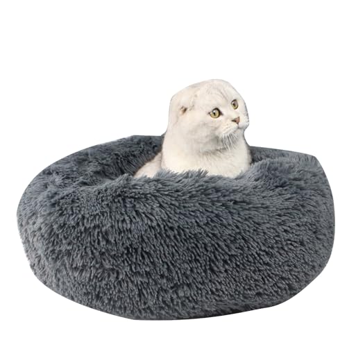 Hundebett Flauschig, Katzenbett, Hundekissen, Hundesofa, Katzenkorb, Geeignet für Kleine Hunde, Kätzchen und Andere Haustiere mit Einem Gewicht von Weniger als 2Kg, Durchmesser 40cm von Helweet