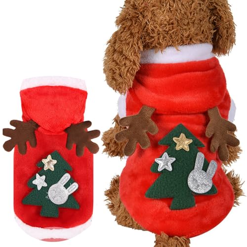 Weihnachtskostüm für Katzen, Weihnachten Hundekostüm, Haustier Kostüm, Weihnachtskostüm für Welpen, Katzen Hunde Weihnachtskostüm, Geeignet für Kleine Hunde Oder Kätzchen von Helweet