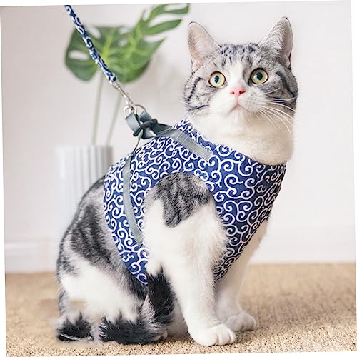 Hemobllo 1Satz Katzengeschirr Mit Leine Für Katzen Verstellbarer Katzen Brustgurt Ausbruchsicheres Pet Vest Harness Für Sicheres Spazierengehen Mit Ihrer von Hemobllo