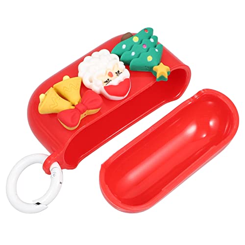 Hemobllo 1stk Weihnachts-kopfhörer-hülle Wireless Kopfhörer Geschenke Gehörschutzstöpsel Gehäuse Weihnachtliche Kopfhörertasche Stoßfeste Kopfhörerhülle Weiches Gummi Anti-Fall Pro3 Hülse von Hemobllo