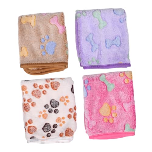 Hemobllo 4stücke Fleece Haustierdecke Weiche Und Gemütliche Hundedecken Für Sofa Auto Und Outdoor Lintfrei Multifunktional Für Katzen Und Hunde Hemobllo 4stücke Fleece Haustierdecke Weiche Und Gemütliche Hundedecken Für Sofa Auto Und Outdoor Lintfrei Multifunktional Für Katzen Und Hunde von Hemobllo
