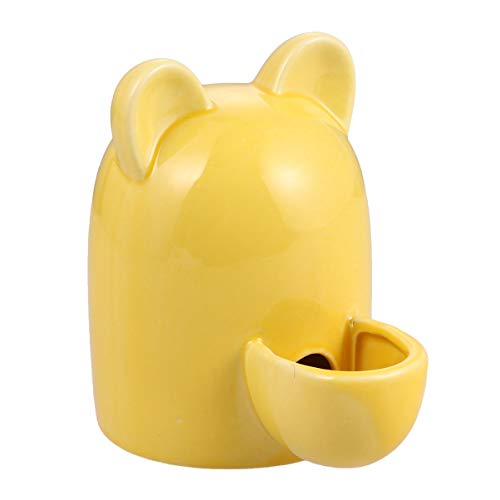 Hemobllo Getränkespender Hamster Schüssel- Pet Automatische Feeder Keramik Schüssel Haustiere Dispenser Pet Feeder - Abgabe Pet Liefert 100Ml Getränke Spender Getränke Spender Getränke Spender von Hemobllo