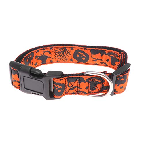 Hemobllo Halloween-Halsband Für Haustiere Halloween-hundehalsbindungen Abbrechbare Katzenhalsbänder Hundehalsband Muster Kleines Welpenhalsband Halloween-Kragen Haustier Hund Geschirr von Hemobllo