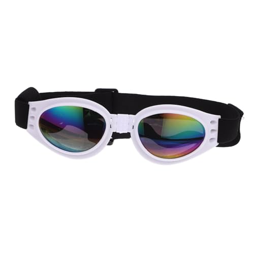 Hemobllo Haustier Brille Tiere Hund Halloween-Haustierkostüm Welpe Stiefeletten Katzen katzenbrille Mode Haustier Hündchen- Haustierbrille Weiß von Hemobllo