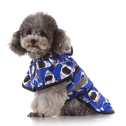 Hemobllo Hund Regenmantel Haustier-Poncho Große Hundekleidung Kleider Für Den Winter Regenjacke Reflektierender Regenmantel Für Hunde Winterkleidung Einstellbar Kleiner Hund Polyester von Hemobllo