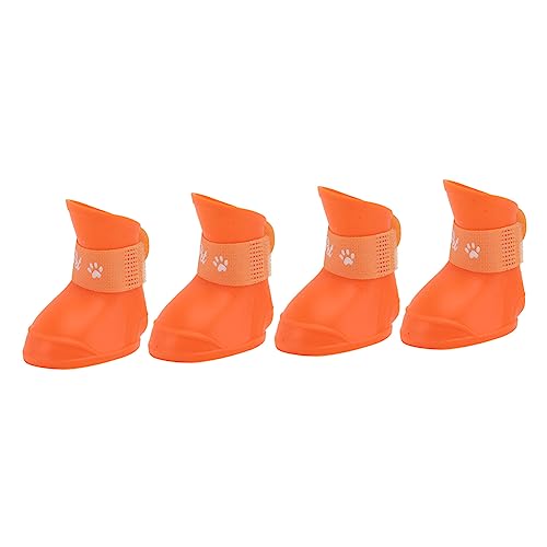 Hemobllo Regenstiefel Für Welpen Hundestiefel Aus Gummi Schwimmschuhe Für Hunde Schneeeisschuhe Für Haustiere Hundeschuhe Für Kleine Hunde Hündchen-Regenstiefel rutschfeste Socken Regenfest von Hemobllo