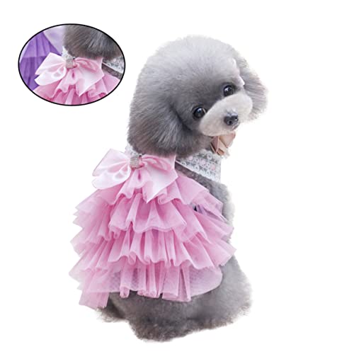 Hemobllo Rock Hund Prinzessin Kleid Hundehalsband Zubehör Hunde Outfits Haustier Kleidung Dackel Hundehemden Welpenspielzeug Hundekostüm Hundehalsband Hochzeit Hund Hochzeit Hundesachen von Hemobllo