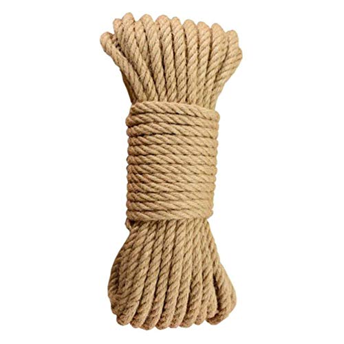 Hemobllo Sackleinen Pflanzenständer Jute Teppich Katze Kratzen - 82FT Sisal Katze Abrieb Bord Zubeh?r Erholt Oder DIY Scratcher für Katze Baum Turm Jute Teppich Pflanzer von Hemobllo