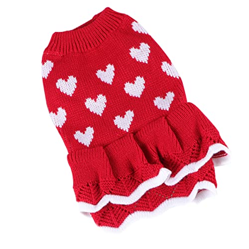 Hemobllo Weihnachtshundeoutfit Welpenkleid Weihnachtshundekostü Hundepyjama Mittelgroßer Hund Hundeweihnachtspullover Weihnachtsoutfits Für Hunde Welpenrock Haustier Hund Haustierzubehör von Hemobllo