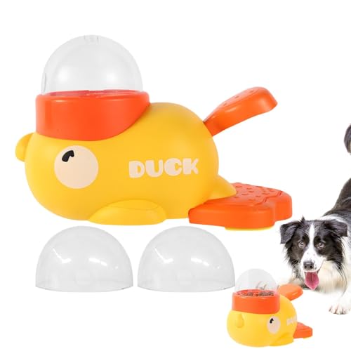 Intelligenzspielzeug für Hunde, interaktives hundespielzeug Treat Dispenser Dog Toy, niedliche Enten-Form-futterball für Hunde, Slow Feeder Hund für Haustierunterhaltung, Spielen, Füttern von Hemousy