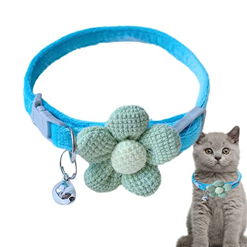 Katzenhalsbänder mit Glocke,Haustier Katze Halsband Zubehör Ornamente | Halsbandglocke für Haustiere Mädchen Katzen von Hemousy
