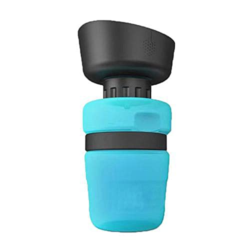 Hengshitong Dog Pet Water Bottle, Dog Water Bottle, Dog Travel Water Bottle, Dog Water Dispenser, 18 OZ Pet Water Bottle Sports Squeeze Portable Cup Outdoor Cat and Dog Water Bottle Bowl 2 in 1 von Hengshitong