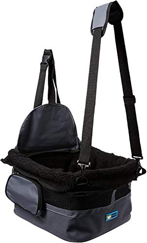 Henry Wag Auto-Sitzerhöhung, sichere erhöhte Position, geeignet für kleine Hunde bis zu 8 kg, gepolsterter Boden für Komfort, 38 x 38 x 25 cm von Henry Wag