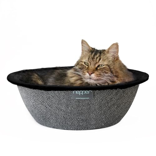 Hepper Nest Katzenbett Keep Fell Off Ihre Couch, Bett und Möbel mit der modernen Pet Bett für Katzen und kleine Hunde. Abnehmbarer, waschbarer FleeceMikrofaser Liner. Katzen Love to von Hepper