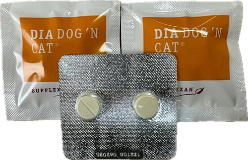 Herbagarten DIA DOG'N CAT Combi: 2 Tabletten bei Durchfall + 2 Tabletten für Hunde, natürliche Entwurmung (Inp) von Herbagarten