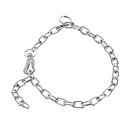 Sprenger CR Kettenhalsband Mediumkette mit 1 Ring und 1 Sprengerhaken Stahl verchromt 3 mm für Hunde bis 45 kg (60 cm) von Herm Sprenger