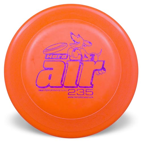 Hero Air 235 Sportscheibe für fliegende Hunde, Orange von Hero Disc USA