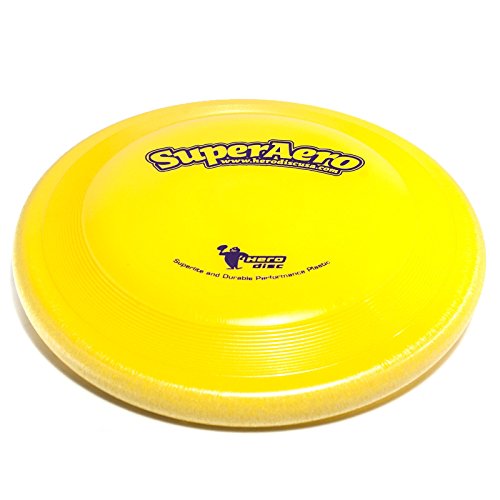 Hero Super Aero Starlite Sportscheibe für fliegende Hunde, Chartreuse von Hero Disc USA