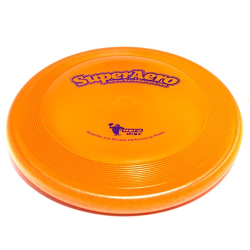 Hero Super Aero Starlite Sportscheibe für fliegende Hunde, Orange von Hero Disc USA