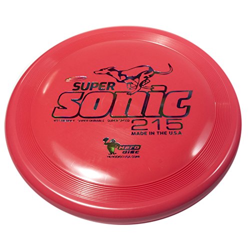 Hero Disc Super Sonic 215 mm (Taffy) Hundesport Fliegenscheibe Rot von Hero Disc USA