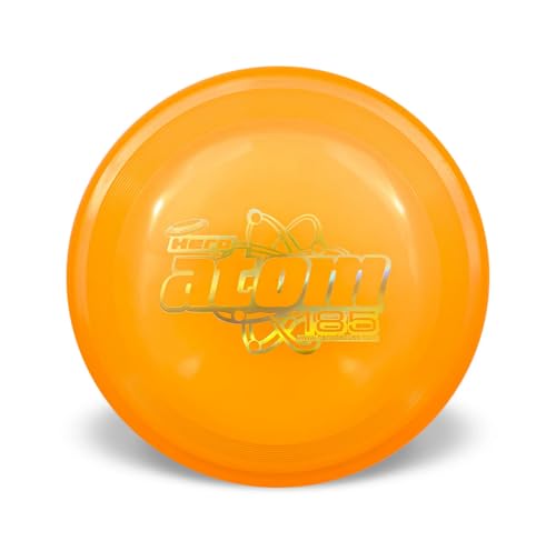 SuperAtom 185 Hunde Frisbee, Outdoor Hundespielzeug und Mini Frisbee für Hunde, Weiche Frisbee Candy Kunststoff Hund Flugscheibe (Orange) von Hero Disc USA