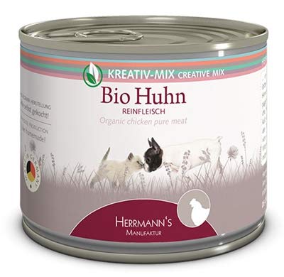 Herrmann's Bio-Huhn - Reinfleisch/Hund und Katze (1x200g) von Herrmann's