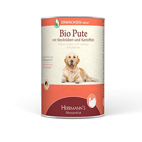 Herrmann's | Herrmanns Hundefutter Erwachsen Bio-Pute 400g | 12 x 400 g von Herrmann's